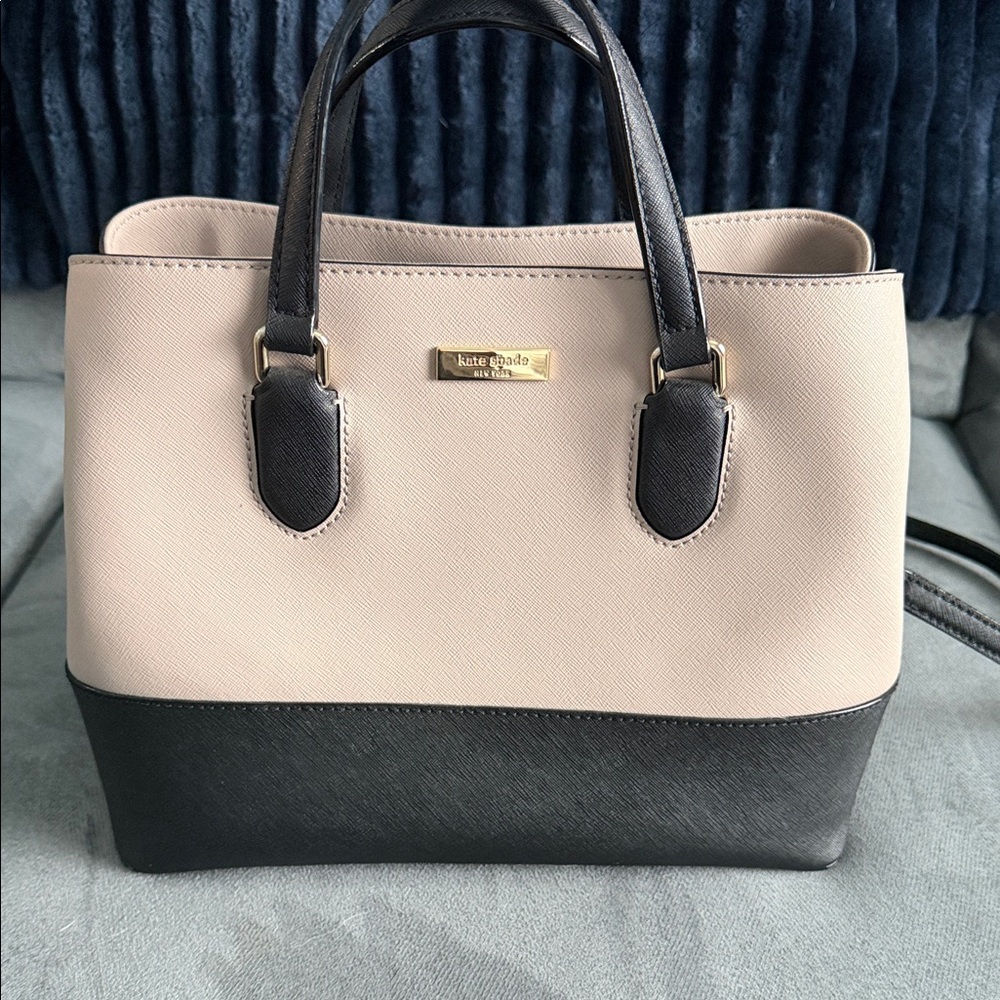 Kate Spade Black and Cream Satchel